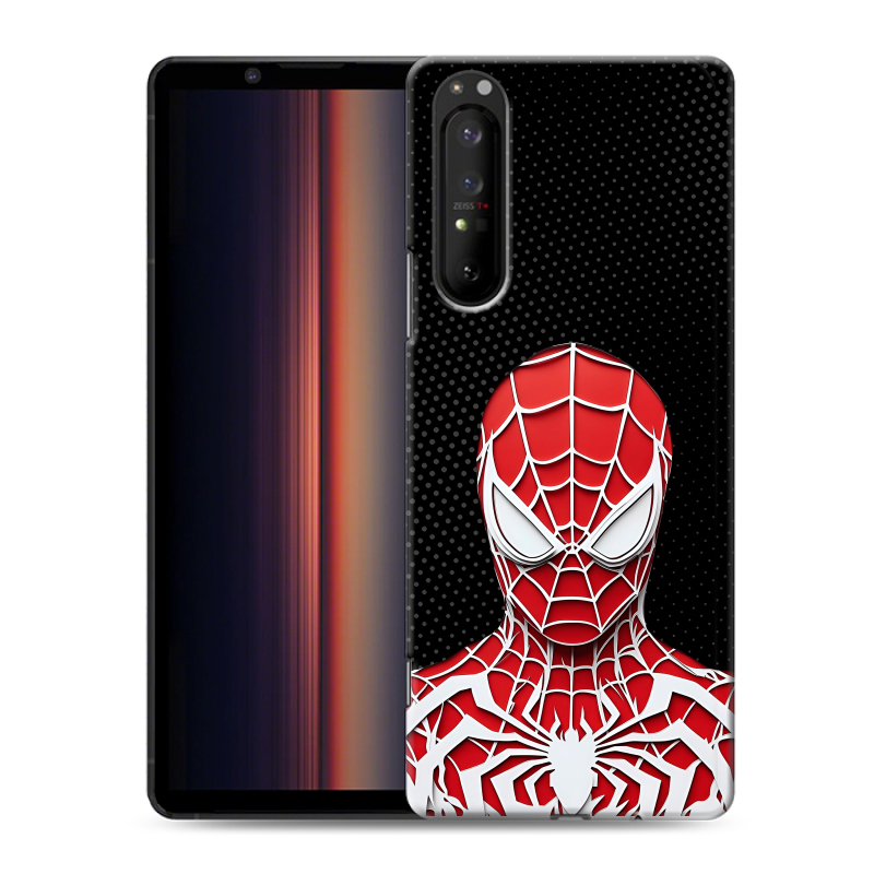 Силиконовый чехол на Sony Xperia 1 II с принтом человек паук spiderman Силиконовый чехол на Sony Xperia 1 II с принтом человек паук spiderman