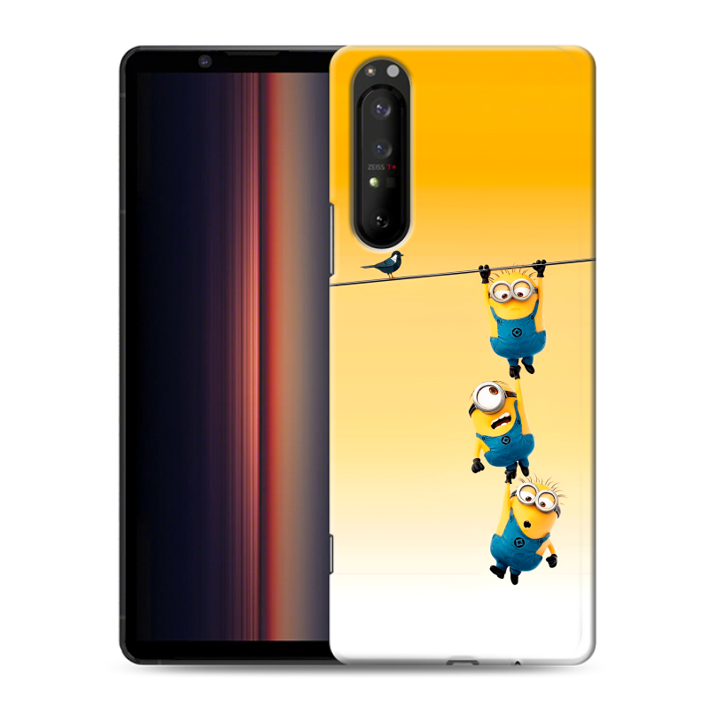 Силиконовый чехол на Sony Xperia 1 II с принтом Миньоны Силиконовый чехол на Sony Xperia 1 II с принтом Миньоны