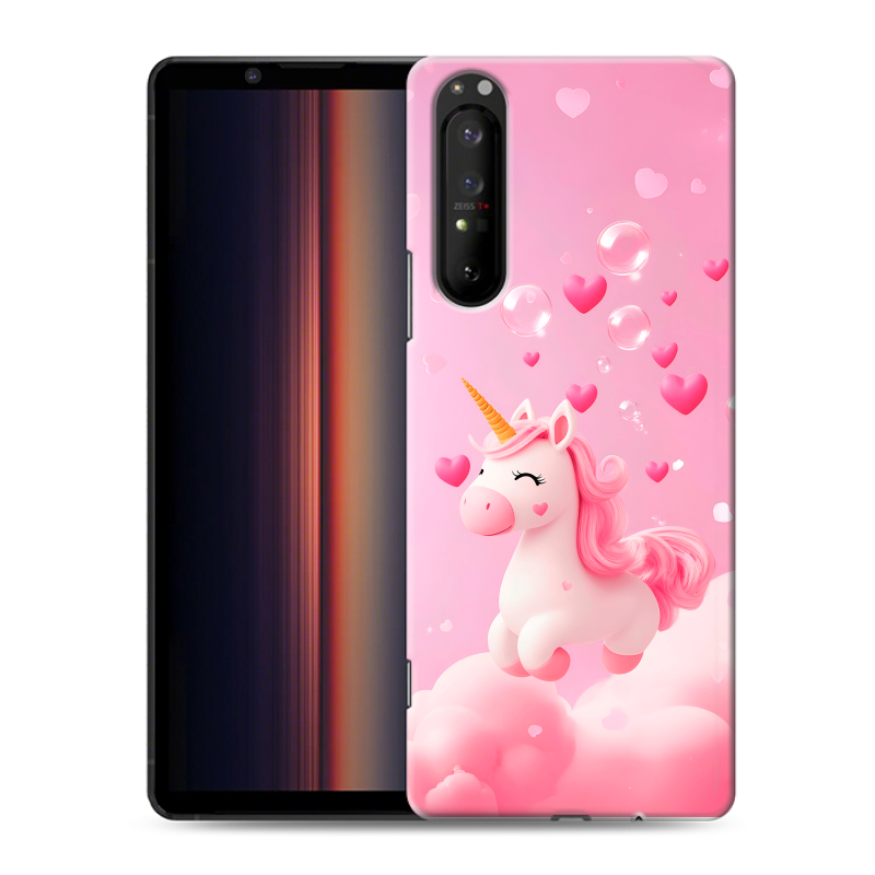 Силиконовый чехол на Sony Xperia 1 II с принтом Единорог Силиконовый чехол на Sony Xperia 1 II с принтом Единорог