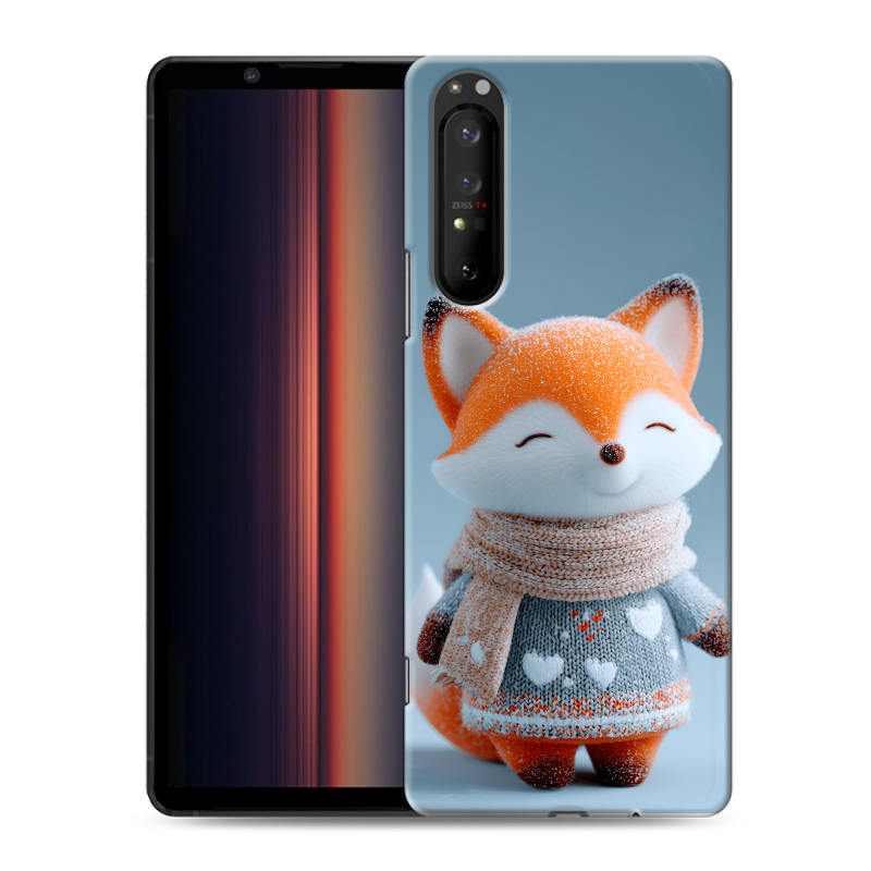 Силиконовый противоударный чехол на Sony Xperia 1 II с принтом Лиса Силиконовый противоударный чехол на Sony Xperia 1 II с принтом Лиса