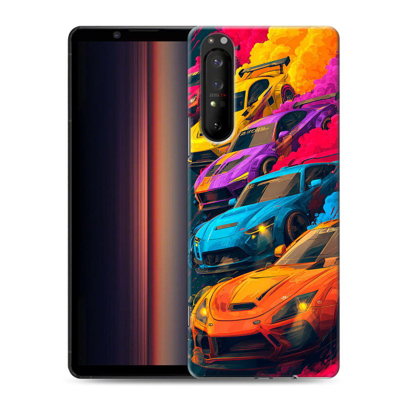 Силиконовый противоударный чехол на Sony Xperia 1 II с принтом Тачки Силиконовый противоударный чехол на Sony Xperia 1 II с принтом Тачки