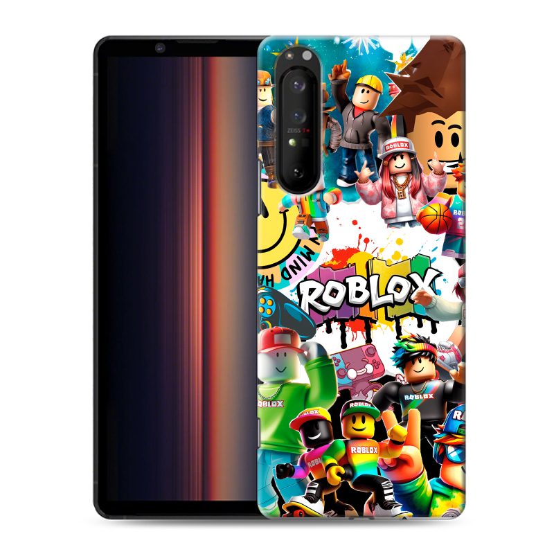 Силиконовый чехол на Sony Xperia 1 II с принтом Roblox Роблокс Силиконовый чехол на Sony Xperia 1 II с принтом Roblox Роблокс