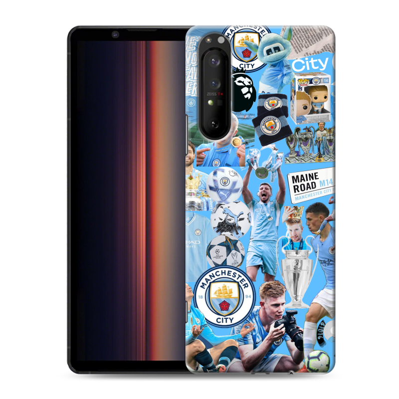 Пластиковый чехол на Sony Xperia 1 II с принтом Man City Манчестер Сити Пластиковый чехол на Sony Xperia 1 II с принтом Man City Манчестер Сити