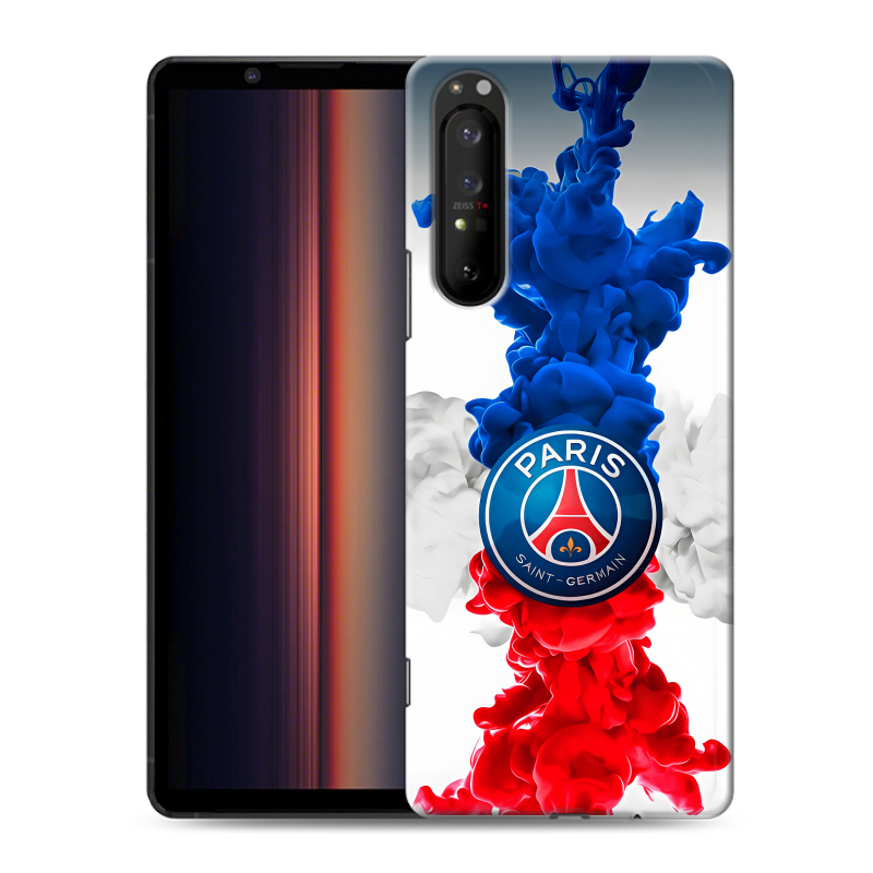 Силиконовый чехол на Sony Xperia 1 II с принтом PSG ПСЖ Силиконовый чехол на Sony Xperia 1 II с принтом PSG ПСЖ