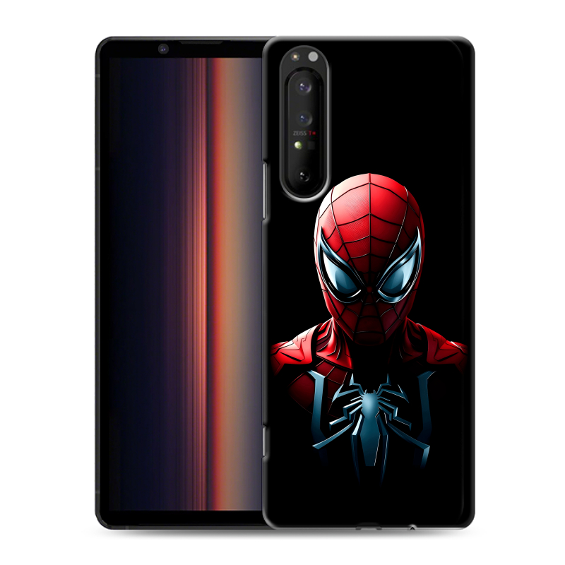 Пластиковый чехол на Sony Xperia 1 II с принтом Spiderman Человек паук Пластиковый чехол на Sony Xperia 1 II с принтом Spiderman Человек паук