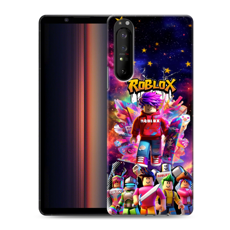 Силиконовый чехол на Sony Xperia 1 II с принтом Roblox Роблокс Силиконовый чехол на Sony Xperia 1 II с принтом Roblox Роблокс