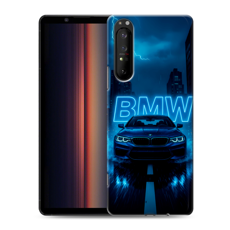 Пластиковый чехол на Sony Xperia 1 II с принтом BMW БМВ Пластиковый чехол на Sony Xperia 1 II с принтом BMW БМВ