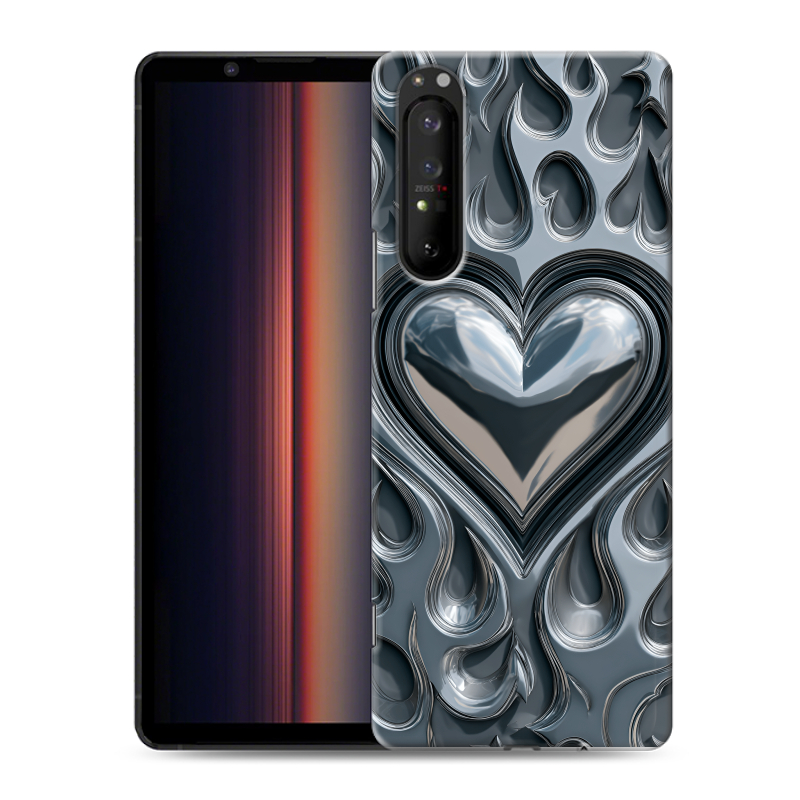 Силиконовый противоударный чехол на Sony Xperia 1 II с принтом Y2K Силиконовый противоударный чехол на Sony Xperia 1 II с принтом Y2K