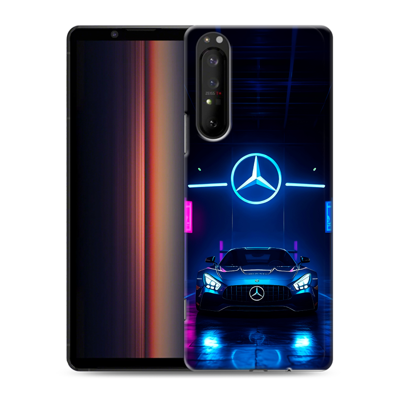 Силиконовый чехол на Sony Xperia 1 II с принтом Mercedes Мерседес Силиконовый чехол на Sony Xperia 1 II с принтом Mercedes Мерседес