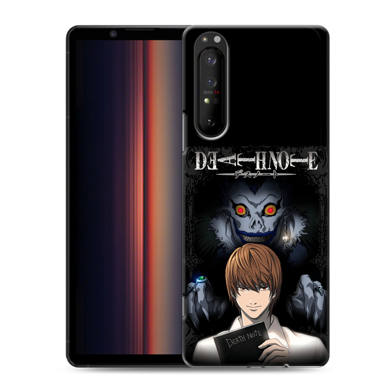 Силиконовый чехол на Sony Xperia 1 II с принтом Death note Тетрадь смерти Силиконовый чехол на Sony Xperia 1 II с принтом Death note Тетрадь смерти