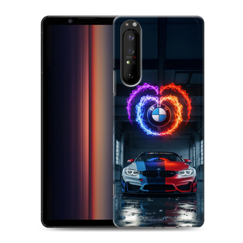 Пластиковый чехол на Sony Xperia 1 II с принтом BMW БМВ Пластиковый чехол на Sony Xperia 1 II с принтом BMW БМВ