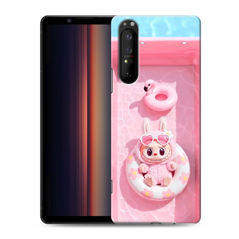 Пластиковый чехол на Sony Xperia 1 II с принтом Labubu Лабубу Пластиковый чехол на Sony Xperia 1 II с принтом Labubu Лабубу