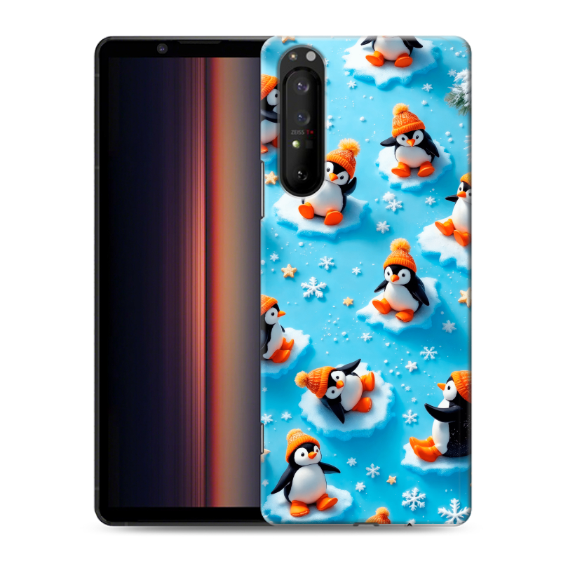 Пластиковый чехол на Sony Xperia 1 II с принтом Новый год Пластиковый чехол на Sony Xperia 1 II с принтом Новый год