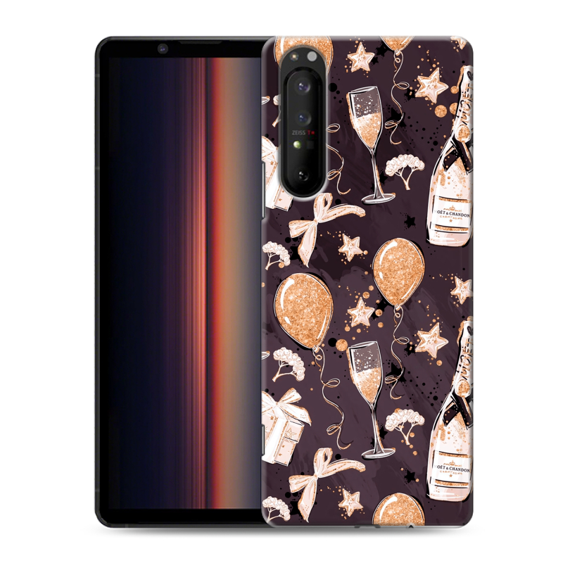 Пластиковый чехол на Sony Xperia 1 II с принтом Новый год Пластиковый чехол на Sony Xperia 1 II с принтом Новый год