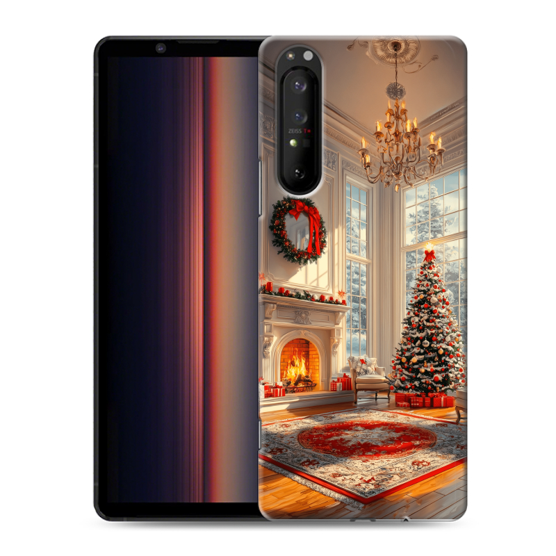 Силиконовый чехол на Sony Xperia 1 II с принтом Новый год Силиконовый чехол на Sony Xperia 1 II с принтом Новый год