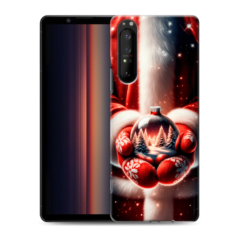 Силиконовый чехол на Sony Xperia 1 II с принтом Новый год Силиконовый чехол на Sony Xperia 1 II с принтом Новый год