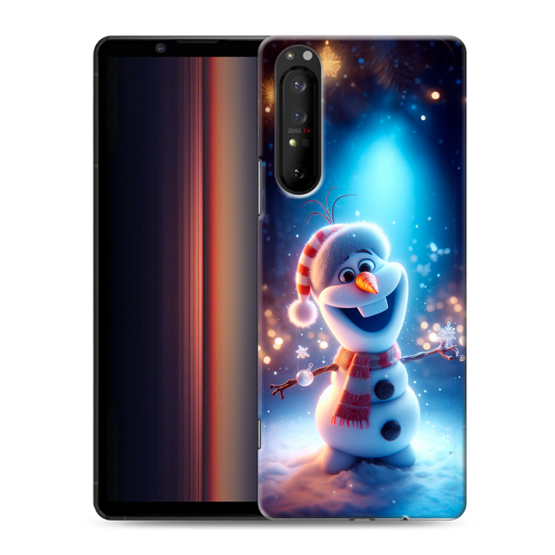 Пластиковый чехол на Sony Xperia 1 II с принтом Новый год Пластиковый чехол на Sony Xperia 1 II с принтом Новый год
