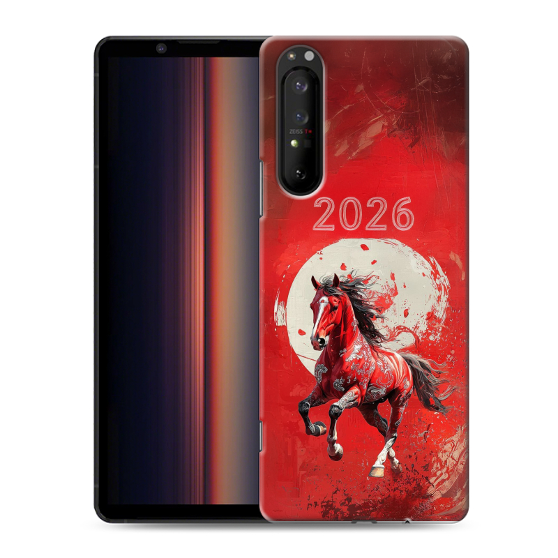Пластиковый чехол на Sony Xperia 1 II с принтом Новый год Пластиковый чехол на Sony Xperia 1 II с принтом Новый год