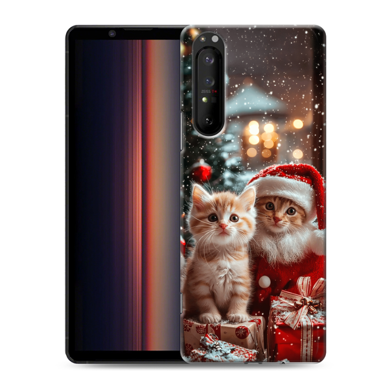 Силиконовый чехол на Sony Xperia 1 II с принтом Новый год Силиконовый чехол на Sony Xperia 1 II с принтом Новый год