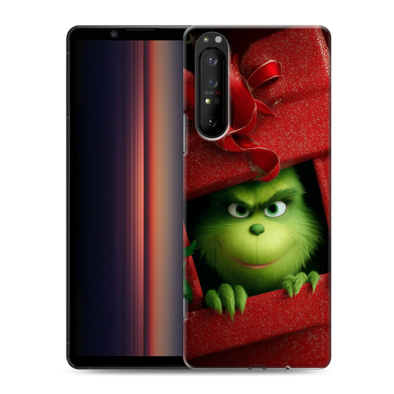 Пластиковый чехол на Sony Xperia 1 II с принтом Новый год Пластиковый чехол на Sony Xperia 1 II с принтом Новый год