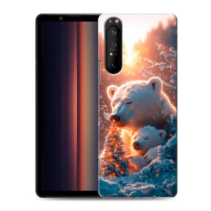 Силиконовый чехол на Sony Xperia 1 II с принтом Новый год Силиконовый чехол на Sony Xperia 1 II с принтом Новый год