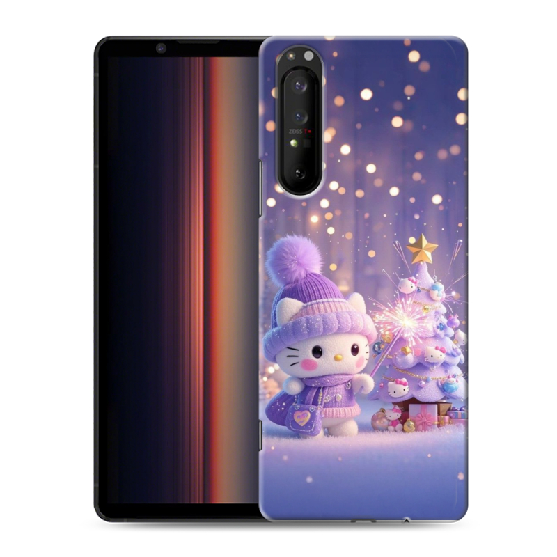 Силиконовый чехол на Sony Xperia 1 II с принтом Новый год Силиконовый чехол на Sony Xperia 1 II с принтом Новый год