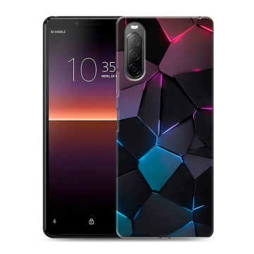 Силиконовый чехол на Sony Xperia 10 II с принтом Геометрия неона Силиконовый чехол на Sony Xperia 10 II с принтом Геометрия неона
