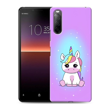 Силиконовый чехол на Sony Xperia 10 II с принтом Единорог Силиконовый чехол на Sony Xperia 10 II с принтом Единорог