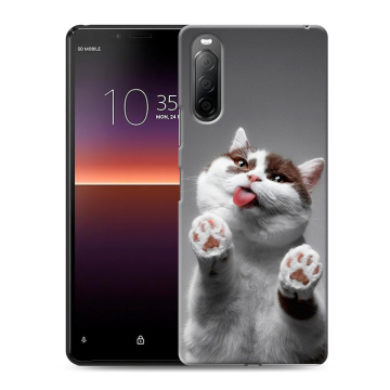 Силиконовый чехол на Sony Xperia 10 II с принтом Коты Силиконовый чехол на Sony Xperia 10 II с принтом Коты