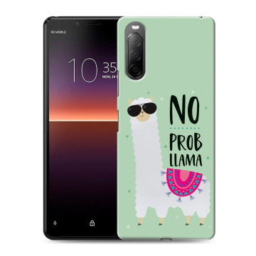 Силиконовый чехол на Sony Xperia 10 II с принтом Лама Силиконовый чехол на Sony Xperia 10 II с принтом Лама