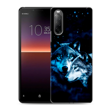 Силиконовый чехол на Sony Xperia 10 II с принтом Волки Силиконовый чехол на Sony Xperia 10 II с принтом Волки