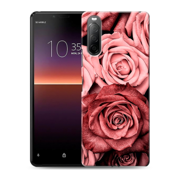 Силиконовый чехол на Sony Xperia 10 II с принтом Цветы розы Силиконовый чехол на Sony Xperia 10 II с принтом Цветы розы