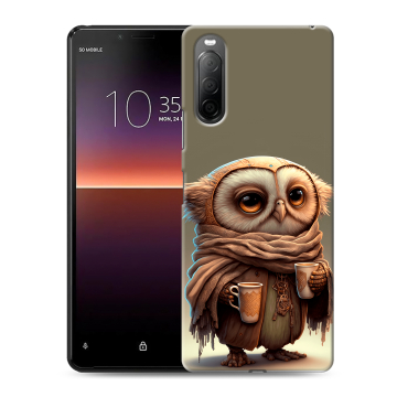 Силиконовый чехол на Sony Xperia 10 II с принтом Сова