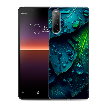 Силиконовый чехол на Sony Xperia 10 II с принтом Листья Силиконовый чехол на Sony Xperia 10 II с принтом Листья