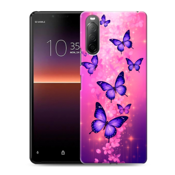 Силиконовый чехол на Sony Xperia 10 II с принтом Бабочки