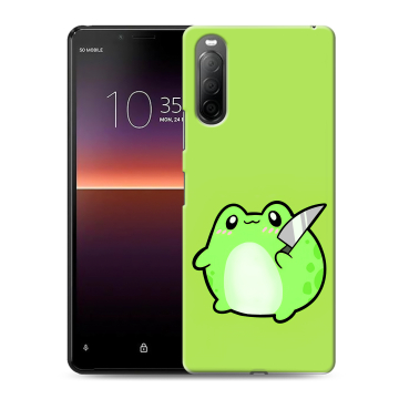 Силиконовый чехол на Sony Xperia 10 II с принтом Лягушенок Силиконовый чехол на Sony Xperia 10 II с принтом Лягушенок
