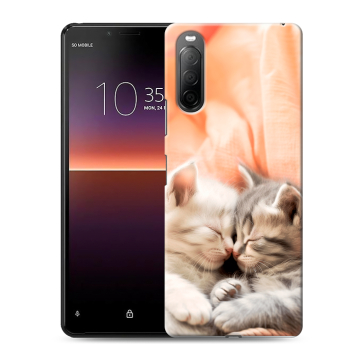 Силиконовый чехол на Sony Xperia 10 II с принтом Котята Силиконовый чехол на Sony Xperia 10 II с принтом Котята