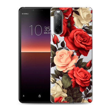 Силиконовый чехол на Sony Xperia 10 II с принтом Розы Силиконовый чехол на Sony Xperia 10 II с принтом Розы