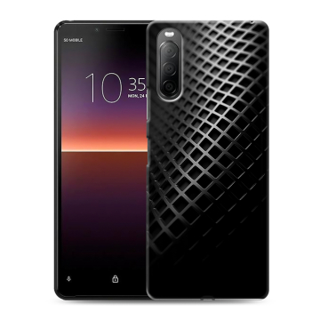 Силиконовый чехол на Sony Xperia 10 II с принтом Текстура металла