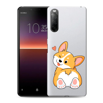 Силиконовый чехол на Sony Xperia 10 II с принтом Корги Силиконовый чехол на Sony Xperia 10 II с принтом Корги
