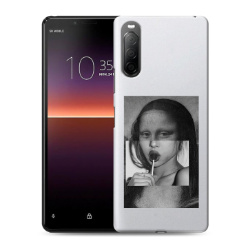 Силиконовый чехол на Sony Xperia 10 II с принтом Мона Лиза Силиконовый чехол на Sony Xperia 10 II с принтом Мона Лиза