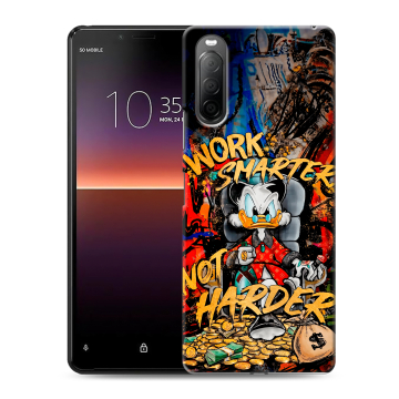 Силиконовый чехол на Sony Xperia 10 II с принтом Дональд Дак Деньги
