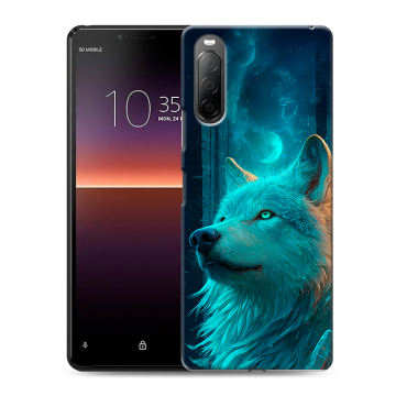 Силиконовый чехол на Sony Xperia 10 II с принтом бабочки саккура Силиконовый чехол на Sony Xperia 10 II с принтом бабочки саккура