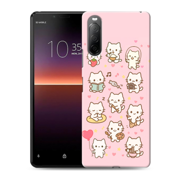 Силиконовый чехол на Sony Xperia 10 II с принтом Hello Kitty Хелоу Кити Силиконовый чехол на Sony Xperia 10 II с принтом Hello Kitty Хелоу Кити