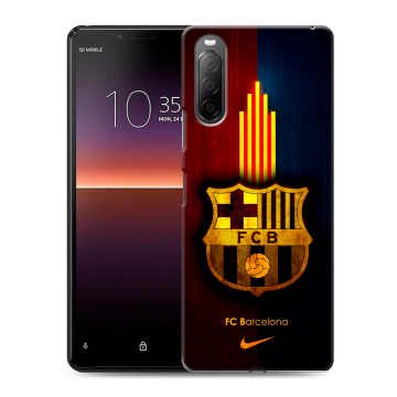 Силиконовый чехол на Sony Xperia 10 II с принтом Барселона Barcelona