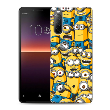 Силиконовый чехол на Sony Xperia 10 II с принтом Миньоны