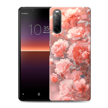 Силиконовый чехол на Sony Xperia 10 II с принтом Розы цветы