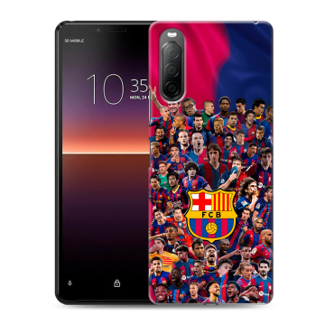 Силиконовый чехол на Sony Xperia 10 II с принтом Барселона Barcelona