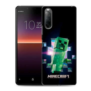 Силиконовый чехол на Sony Xperia 10 II с принтом Майнкрафт Minecraft Силиконовый чехол на Sony Xperia 10 II с принтом Майнкрафт Minecraft
