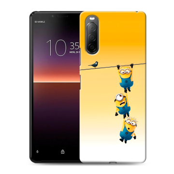 Силиконовый чехол на Sony Xperia 10 II с принтом Миньоны Силиконовый чехол на Sony Xperia 10 II с принтом Миньоны